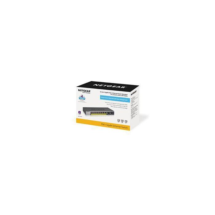 NETGEAR GS110TP-300EUS Switch Gestionado 8 Puertos Gigabit Ethernet PoE L2/L3/L4 con 2 SFP 3 NETGEAR GS110TP-300EUS Switch Gestionado 8 Puertos Gigabit Ethernet PoE L2/L3/L4 con 2 SFP 3
