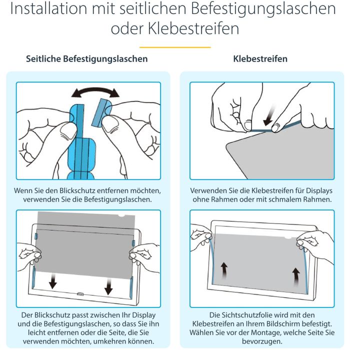 StarTech 24-INCH GOLD PRIVACY SCREEN 4