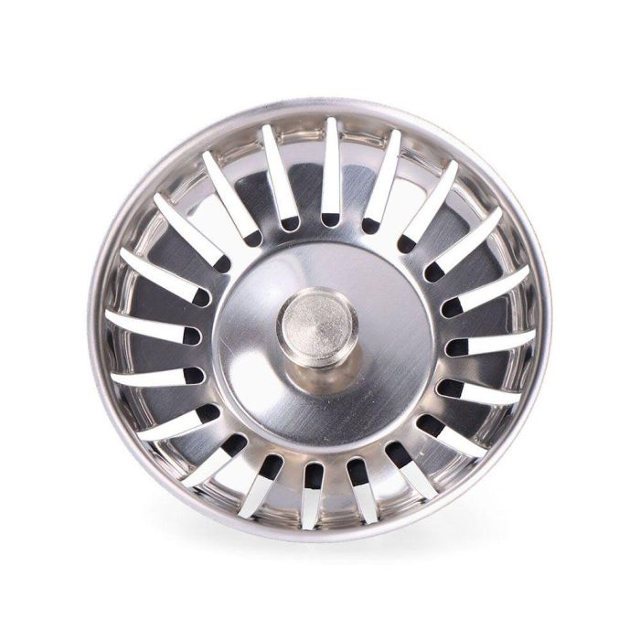 Edm Filtro de Rejilla para Fregadero Acero Inoxidable Cromado Ø8,3cm 1