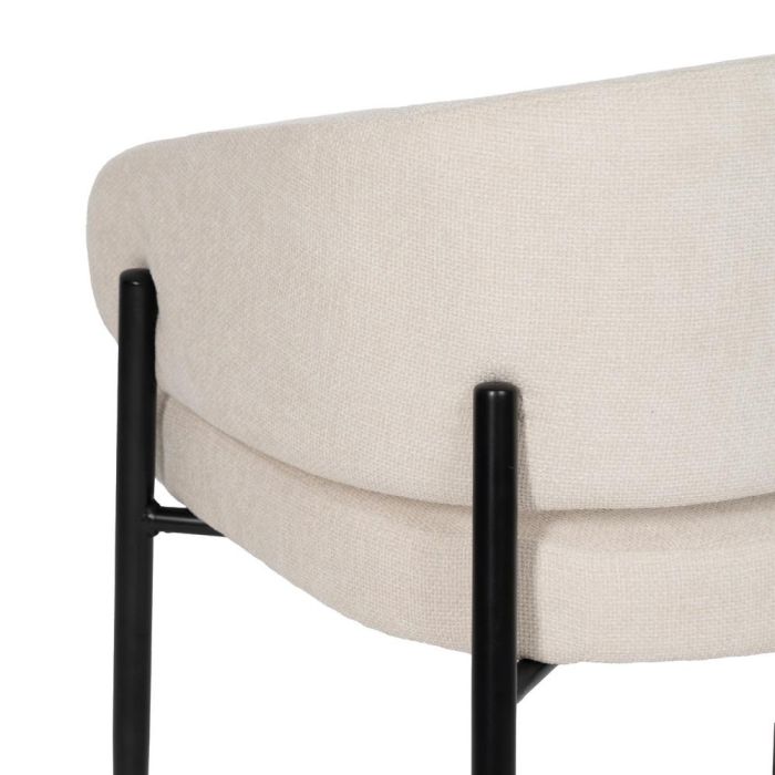 Silla Blanco Tejido-Metal Contract 60 X 57 X 79 cm