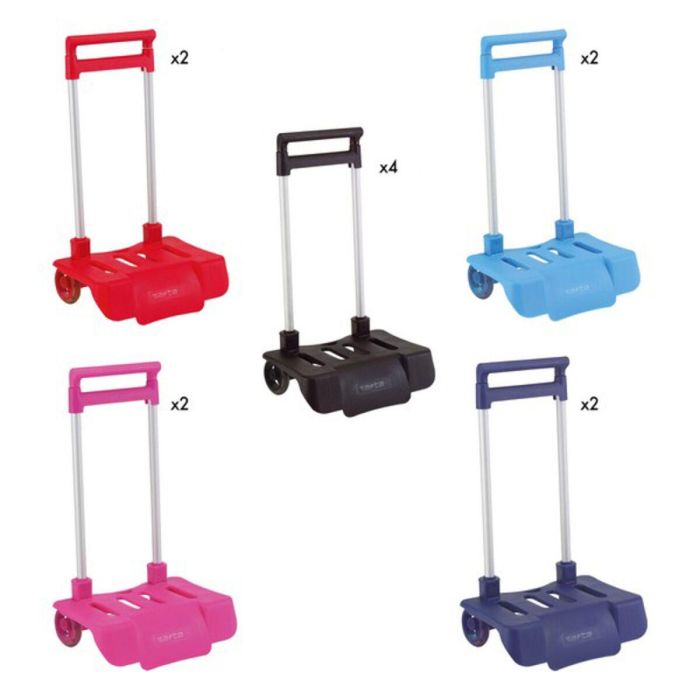 Carro Portamochilas Plegable Safta 30 x 85 x 23 cm (12 pcs) Carro Portamochilas Plegable Safta 30 x 85 x 23 cm (12 pcs)
