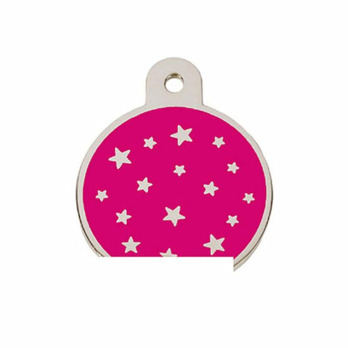 Placa identificativa para collar Imarc PetScribe Passion Rosa Plata 1 Placa identificativa para collar Imarc PetScribe Passion Rosa Plata 1