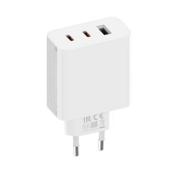 Xiaomi BHR7493EU Cargador Rápido Mi 67W GaN con 2 Puertos USB-C y 1 Puerto USB-A