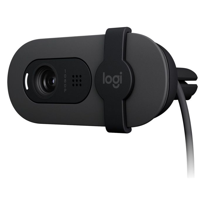 Logitech Brio 100 Webcam Full HD 1080p/30fps - Cámara Web con Micrófono Omnidireccional y Tapa de Privacidad - Grafito Logitech Brio 100 Webcam Full HD 1080p/30fps - Cámara Web con Micrófono Omnidireccional y Tapa de Privacidad - Grafito