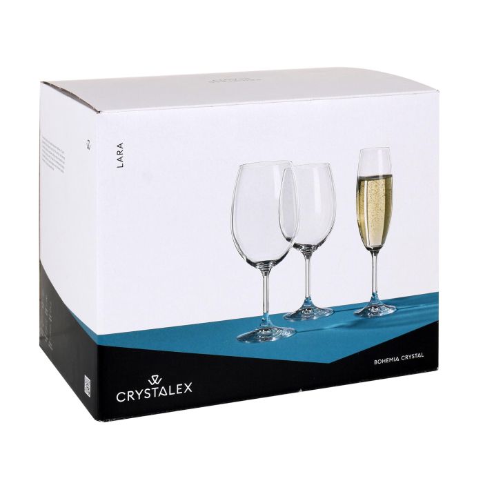 Bohemia Set de 6 Copas de Cristal Lara 450 cc (8 Cajas) 5