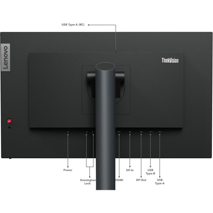 Lenovo P24q-30 Monitor 23.8" QHD IPS 2560x1440 60Hz 4ms HDMI DP USB Negro 14