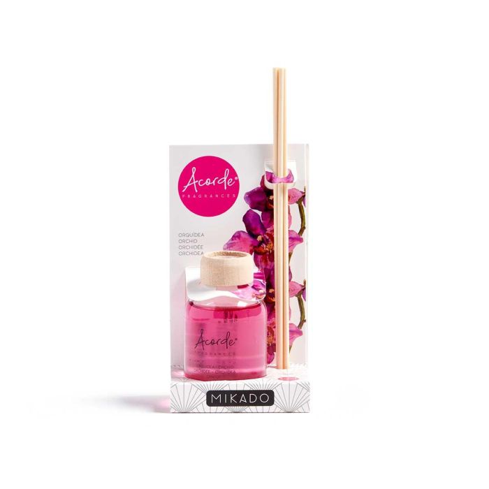 Mikado 50 ml con varilla orquídea Acorde, vidrio, madera, rosa, 7x17x5 cm (12 Unidades) 3 Mikado 50 ml con varilla orquídea Acorde, vidrio, madera, rosa, 7x17x5 cm (12 Unidades) 3
