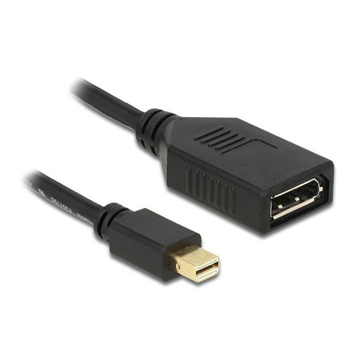 Delock Adaptador Mini DisplayPort Macho a DisplayPort Hembra Negro para Mac y Monitores 0 Delock Adaptador Mini DisplayPort Macho a DisplayPort Hembra Negro para Mac y Monitores 0