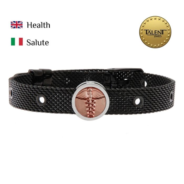 Pulsera Unisex Health Talent Jewels TJA-2-04-02-2-235 Negro 1 Pulsera Unisex Health Talent Jewels TJA-2-04-02-2-235 Negro 1