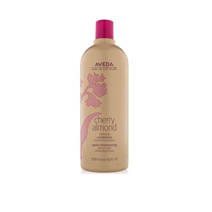 Aveda Cherry Almond Softening Conditioner con extracto de flor de cerezo y aceite de almendras, 1000 ml, para suavidad y brillo