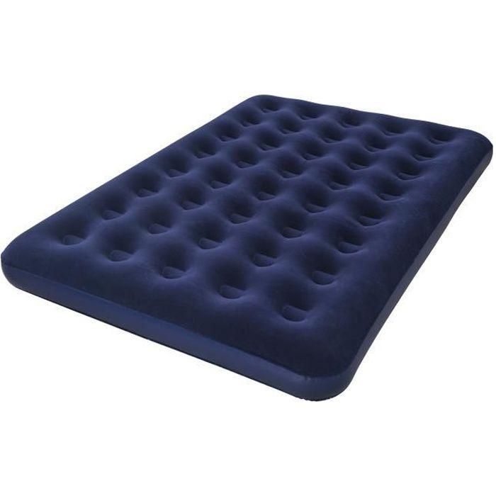 BESTWAY Horizon Colchón Inflable Doble Flocado + Bomba Eléctrica Sidewinder + Bolsa - 2 lugares - Azul BESTWAY Horizon Colchón Inflable Doble Flocado + Bomba Eléctrica Sidewinder + Bolsa - 2 lugares - Azul
