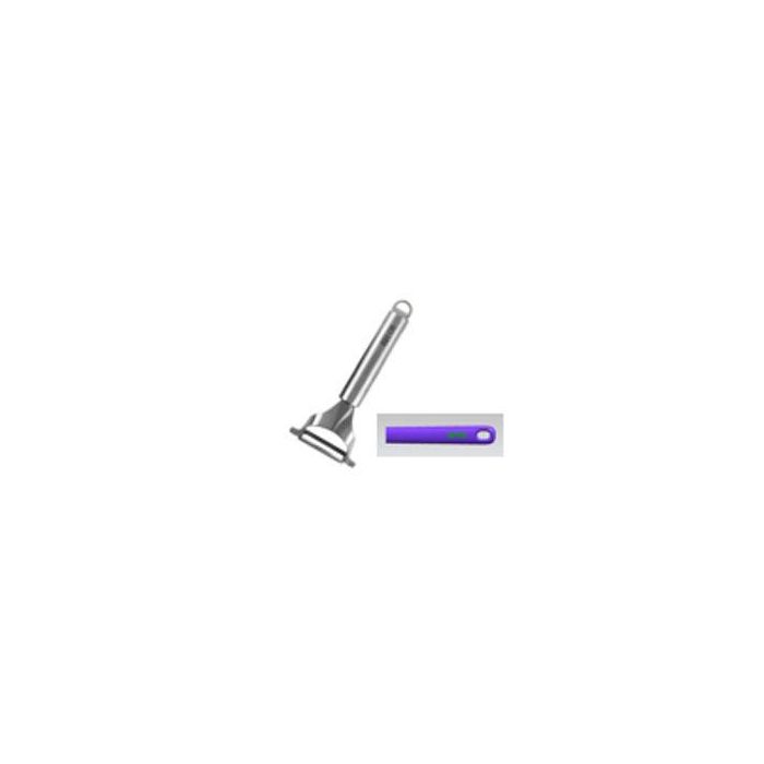 Quttin Pelador Giratorio de Acero Inoxidable Laos - 18 x 7,5 x 3 cm - Utensilio de Cocina Esencial (12 Unidades)