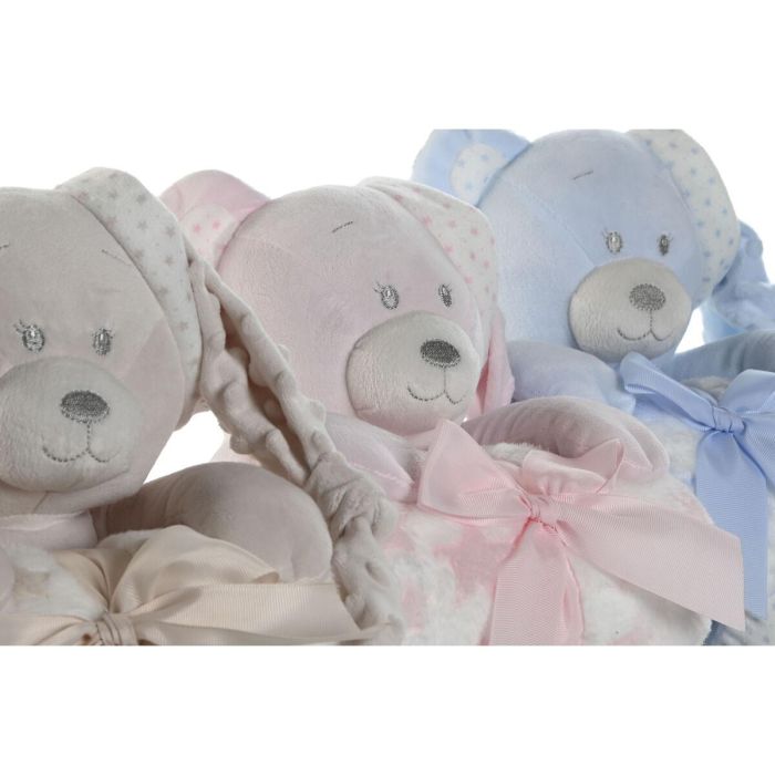 Peluche Manta Baby DKD Home Decor Rosa Azul 20 x 28 x 21 cm Set de 2 (3 Unidades) 3 Peluche Manta Baby DKD Home Decor Rosa Azul 20 x 28 x 21 cm Set de 2 (3 Unidades) 3