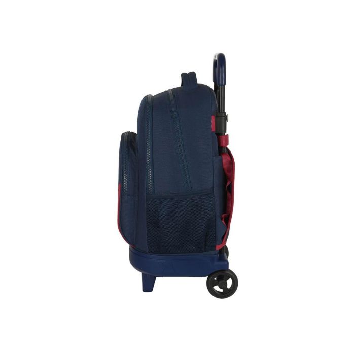 Mochila Escolar con Ruedas F.C. Barcelona Corporativa Azul Granate (33 x 45 x 22 cm) 2