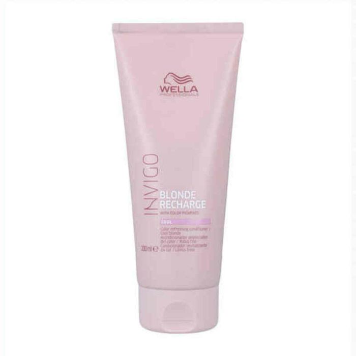 Wella Professionals INVIGO BLONDE RECHARGE Acondicionador Cabellos Rubios Fríos, Refresca Color y Aporta Suavidad y Brillo, 200 ml