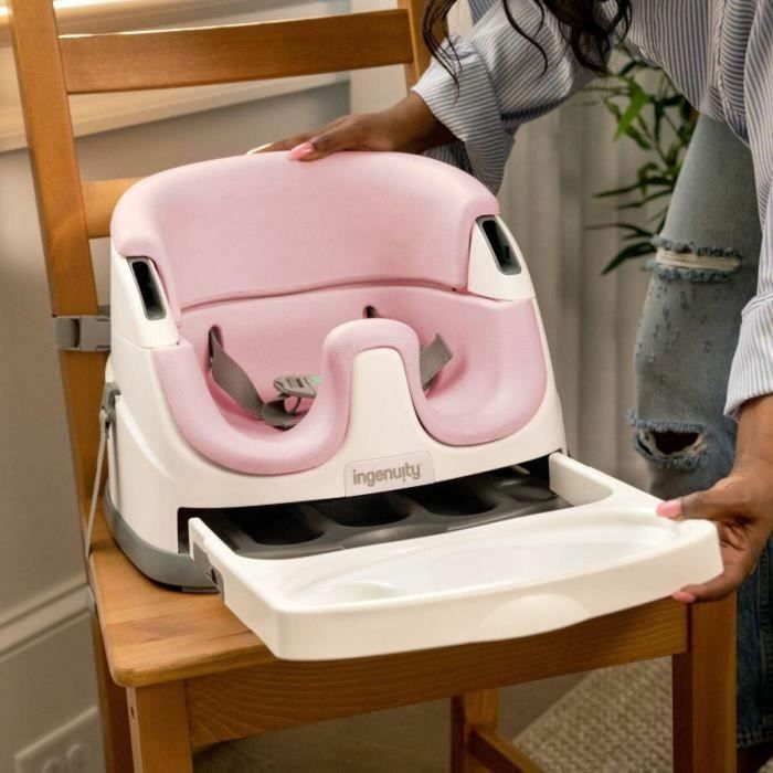 Ingenuity ING0074451167261 Silla elevador 2 en 1 con bandeja portaobjetos integrada, peonía, a partir de 6 meses 2