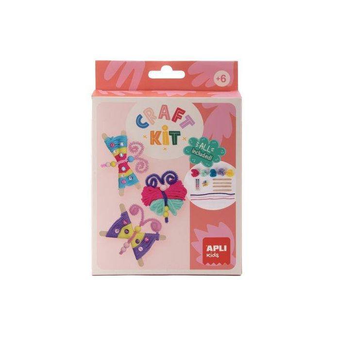 Set De Manualidades Apli Kids Craft Kit Mariposas De Lana (19938) (+6 Años) (Set de 2)