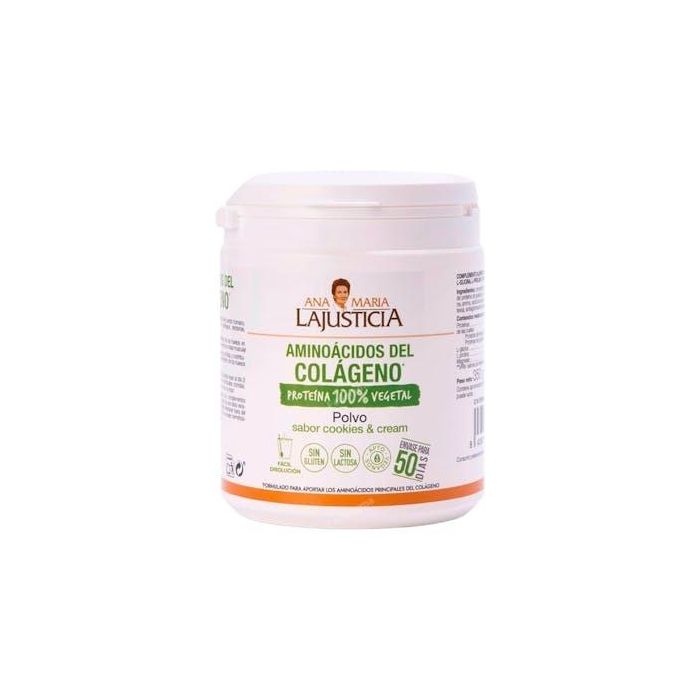 Ana María Lajusticia Colágeno a base de Aminoácidos Polvo Sabor Cookies & Cream 350 gr