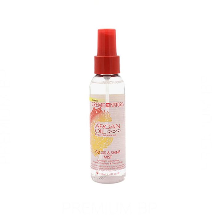 Creme of Nature Aceite de Argán Gloss & Shine Mist para Control del Frizz y Acabado Brillante 118 Ml