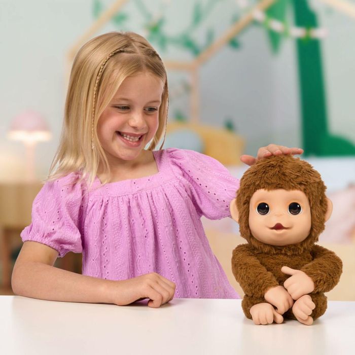 Little Live Pets Mi Bebé Mono Interactivo: +50 Reacciones y Sonidos, Mueve la Boquita al Alimentar, Edad +5 Años 1 Little Live Pets Mi Bebé Mono Interactivo: +50 Reacciones y Sonidos, Mueve la Boquita al Alimentar, Edad +5 Años 1