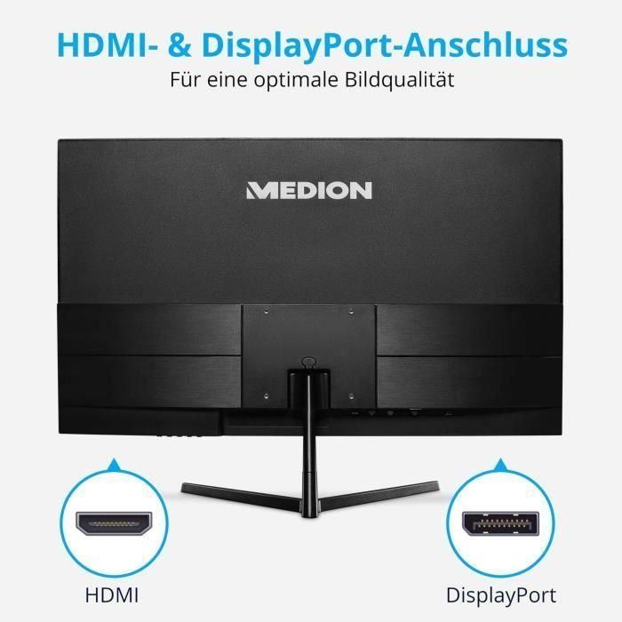 Monitor de pantalla grande - MEDION - AKOYA P52424 MD 20152 - 60,5 cm (24'') Full HD - HDR10 - DP - HDMI 2