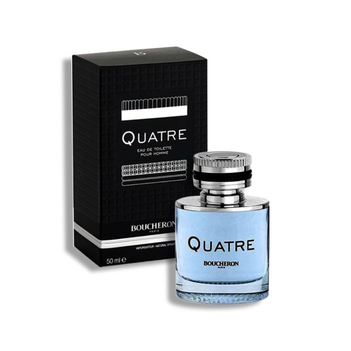 Boucheron Quatre Homme Eau De Toilette 50 mL Vaporizador para Hombre - Perfume Masculino Moderno y Audaz de la Maison