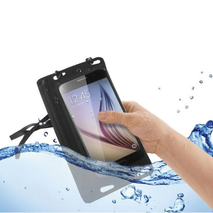 Funda para Móvil KSIX Negro (Sumergible) Funda para Móvil KSIX Negro (Sumergible)
