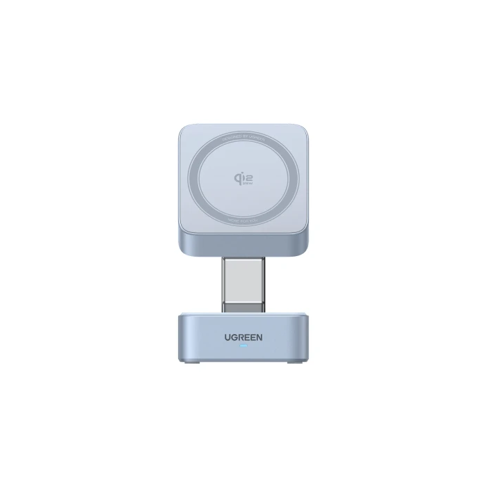 UGREEN 55960B Cargador Inalámbrico Magnético 2 en 1 Qi25W