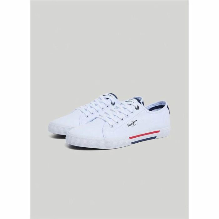 Zapatillas Casual Hombre Pepe Jeans Brady Men Basic Blanco 3