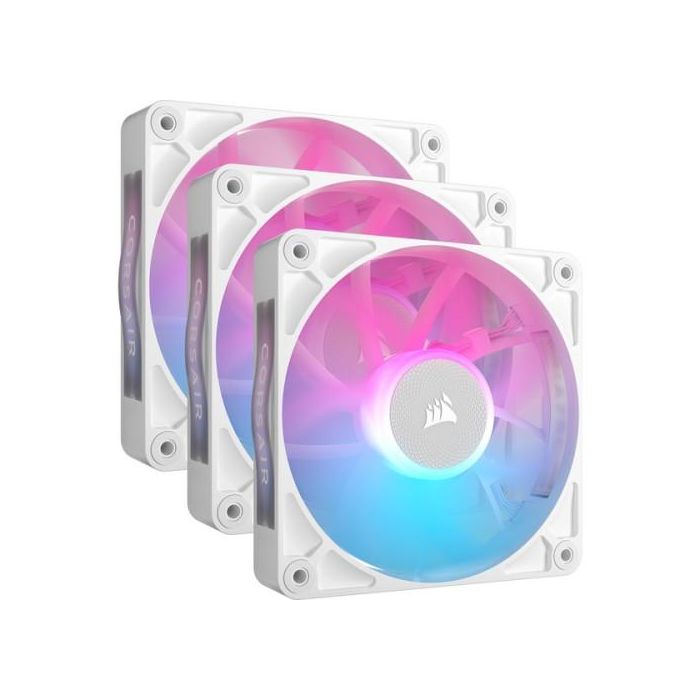 VENTILADOR CAJA CORSAIR RX RGB SERIES iCUE LINK RX120 RGB BLANCO TRIPLE PACK CO-9051022-WW