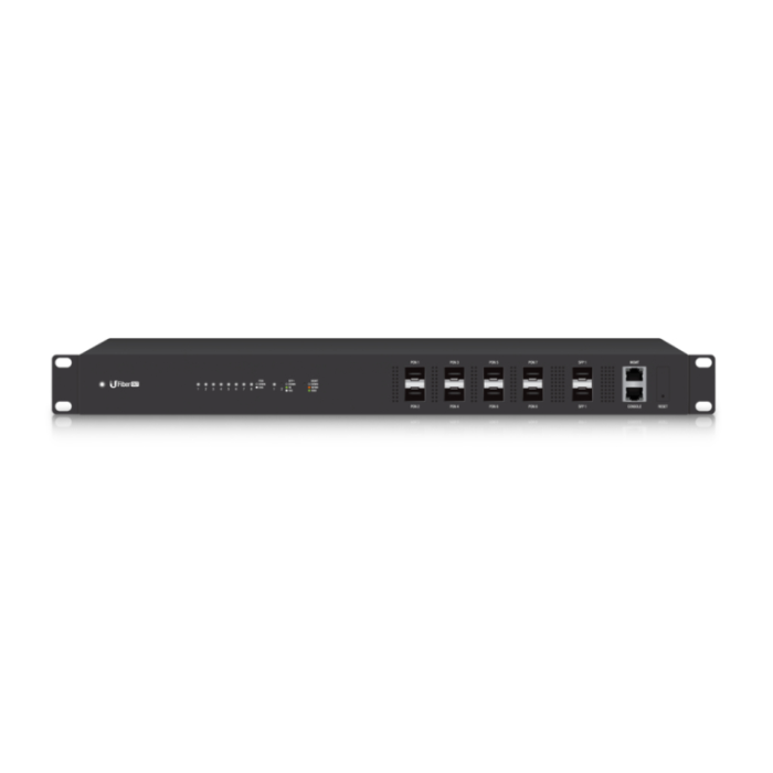 Ubiquiti U Fiber OLT Interruptor Gestionado Negro 1U para Montaje en Rack con Puerto de Consola RJ-45