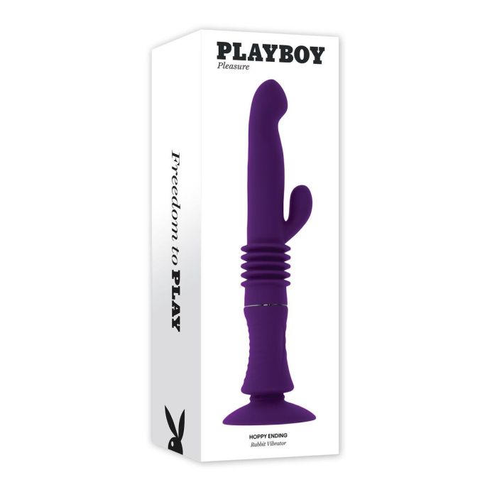 Vibrador Punto G Playboy Hoppy Morado 1 Vibrador Punto G Playboy Hoppy Morado 1