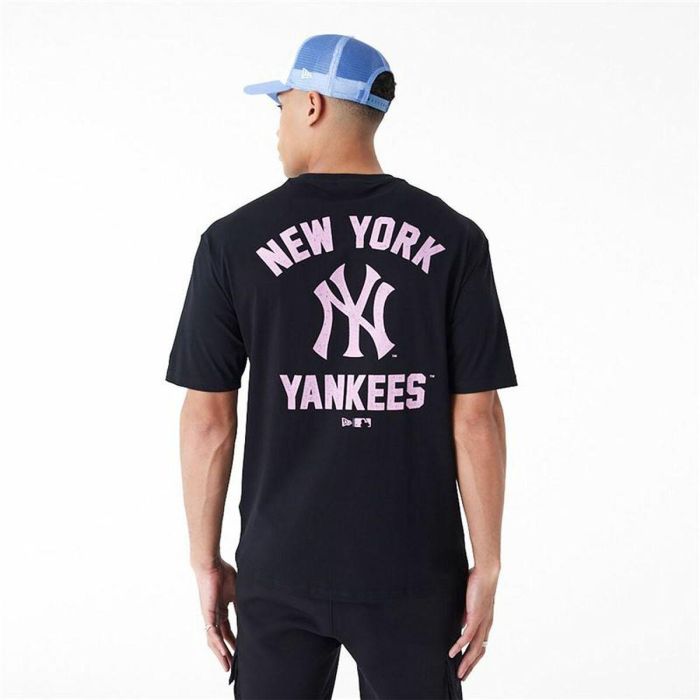 Camiseta Deportiva de Manga Corta New Era WORDMARK OS TEE NEYYAN 60435524 Negro (L) 4