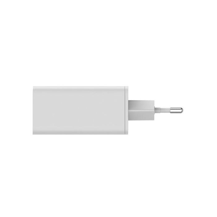 Leotec Cargador Rápido 65W GaN con 2 USB-C PD y 1 USB-A Universal Blanco para hasta 3 Dispositivos 3