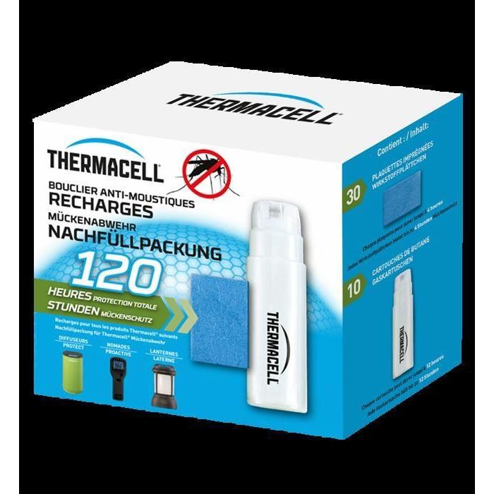 THERMACELL THRECHARG120 - Recambios 120 horas - Repelente de Mosquitos y Mosquitos Tigre