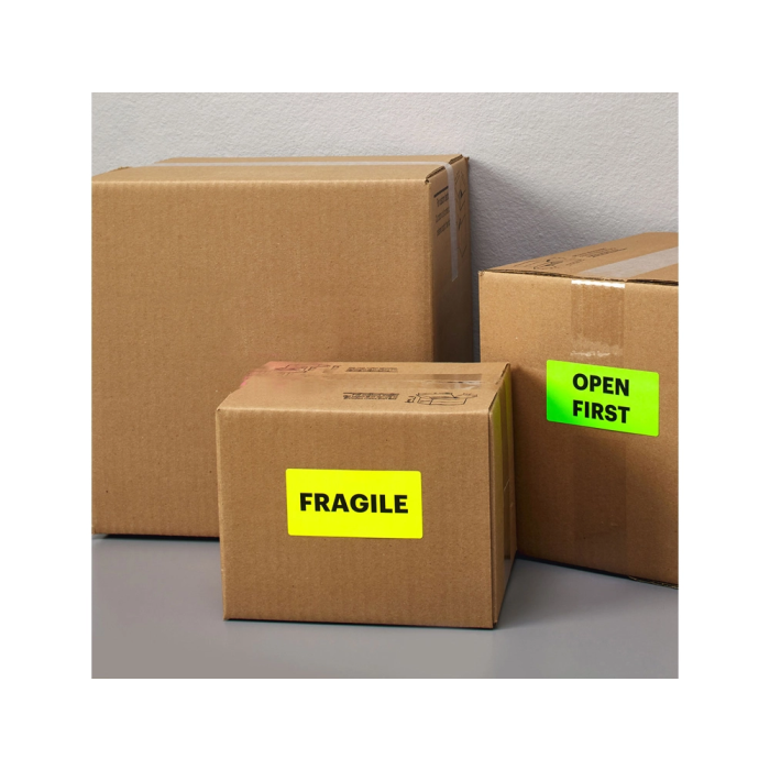 Avery Etiqueta Adhesiva Naranja Fluorescente Permanente FSCLaser/Inkjet/Fotocopia 70x36 mm Caja 1680 Unidades 8