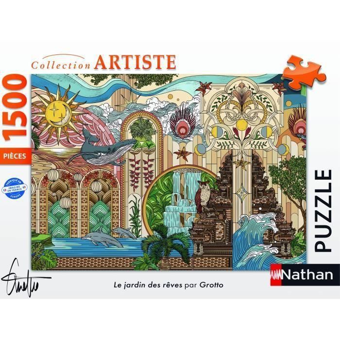 Nathan 12001612 Puzzle de 1500 piezas El Jardín de los Sueños, calidad premium, Colección del Artista, +14 años 1