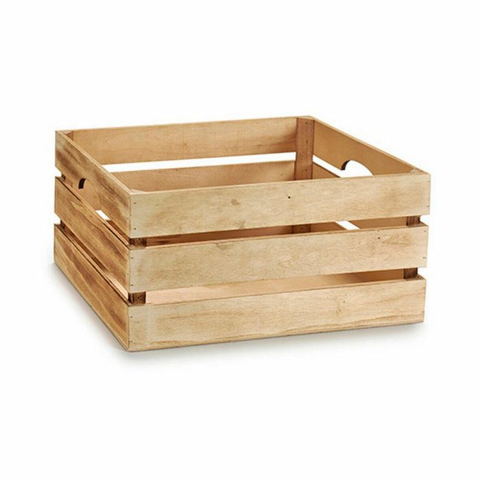 Caja Decorativa Marrón Madera 40,5 x 20 x 30,5 cm (9 Unidades) 1