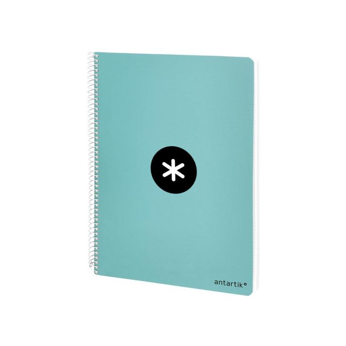 Cuaderno Espiral Liderpapel A4 Micro Antartik Tapa Dura 80H 100 gr Cuadro 5 mm Sin Bandas 4 Taladros Color Menta 2