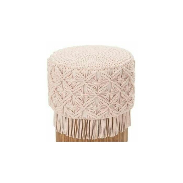 Reposapies Boho DKD Home Decor Rosa Palo Natural 53 x 31 x 53 cm 1