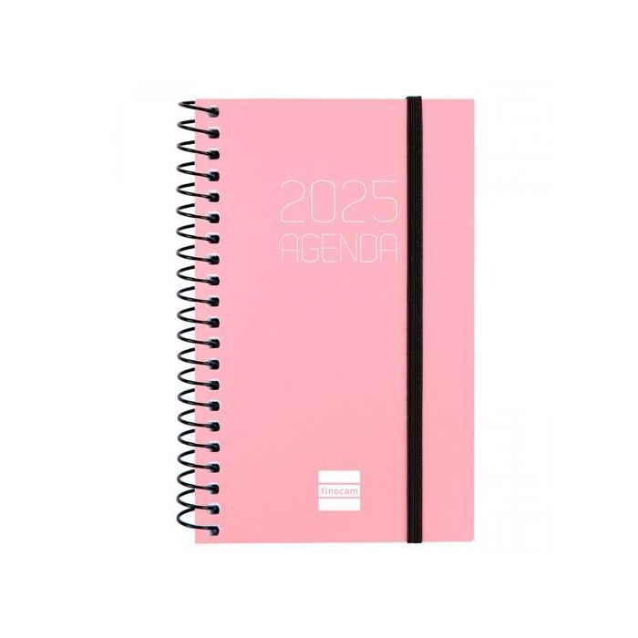 Finocam Agenda Anual Opaque Espiral E3-79x127 mm Svh Rosa 2025 Finocam Agenda Anual Opaque Espiral E3-79x127 mm Svh Rosa 2025