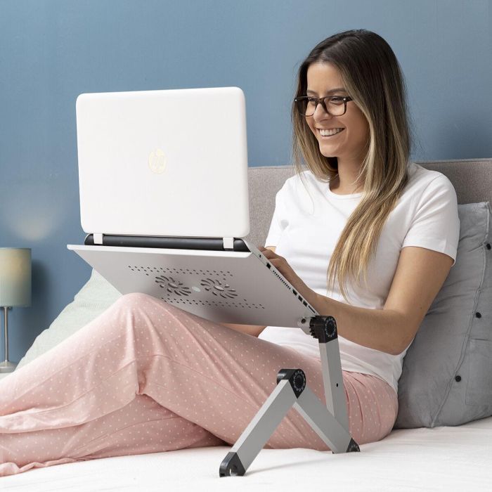 Mesa Ajustable Multiposición para Ordenador Portátil Omnible InnovaGoods 13 Mesa Ajustable Multiposición para Ordenador Portátil Omnible InnovaGoods 13