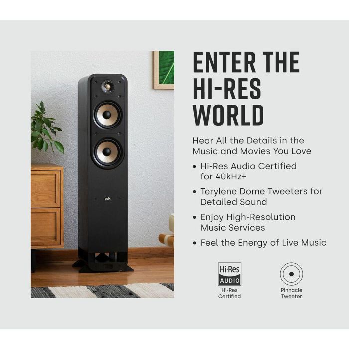Altavoces Polk S50 ELITE Negro 150 W (2 Unidades) 2 Altavoces Polk S50 ELITE Negro 150 W (2 Unidades) 2