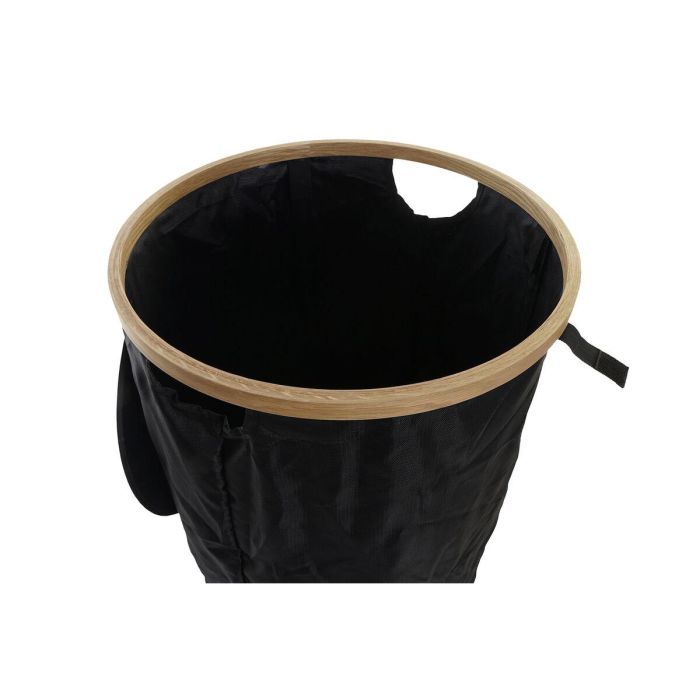 Cesta Ropa Basicos DKD Home Decor Negro Natural 44 x 57 x 44 cm 2 Cesta Ropa Basicos DKD Home Decor Negro Natural 44 x 57 x 44 cm 2
