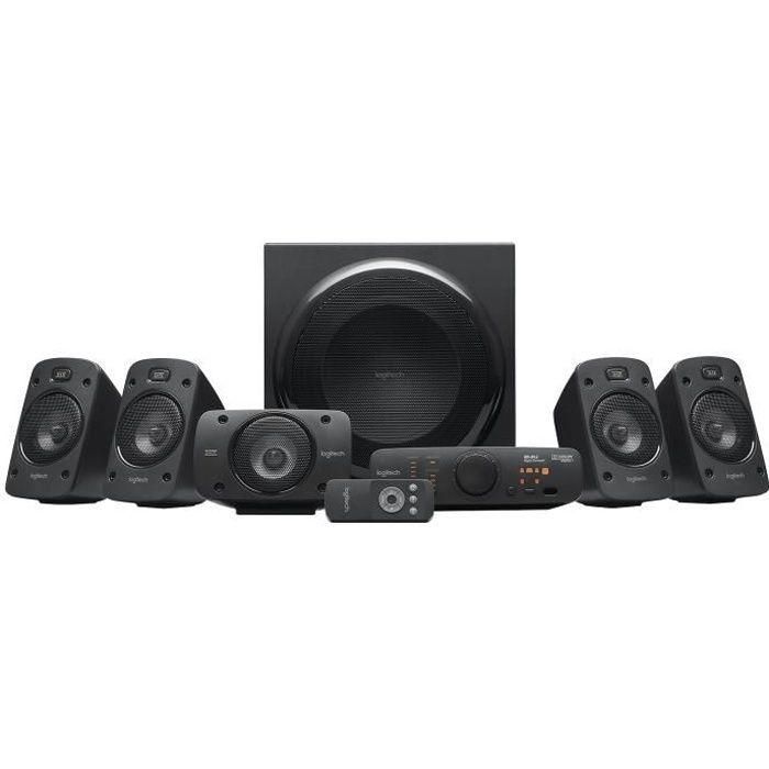 Logitech Z906 980-000468 Sistema Altavoces 5.1 Sonido Envolvente 500W RMS THX Dolby Digital DTS para Cine y Juegos Logitech Z906 980-000468 Sistema Altavoces 5.1 Sonido Envolvente 500W RMS THX Dolby Digital DTS para Cine y Juegos