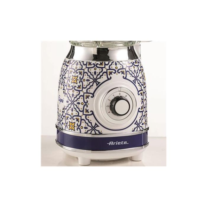 Ariete Batidora de Vaso de Vidrio con 4 Cuchillas de Acero Inoxidable y 4 Velocidades 2 Ariete Batidora de Vaso de Vidrio con 4 Cuchillas de Acero Inoxidable y 4 Velocidades 2