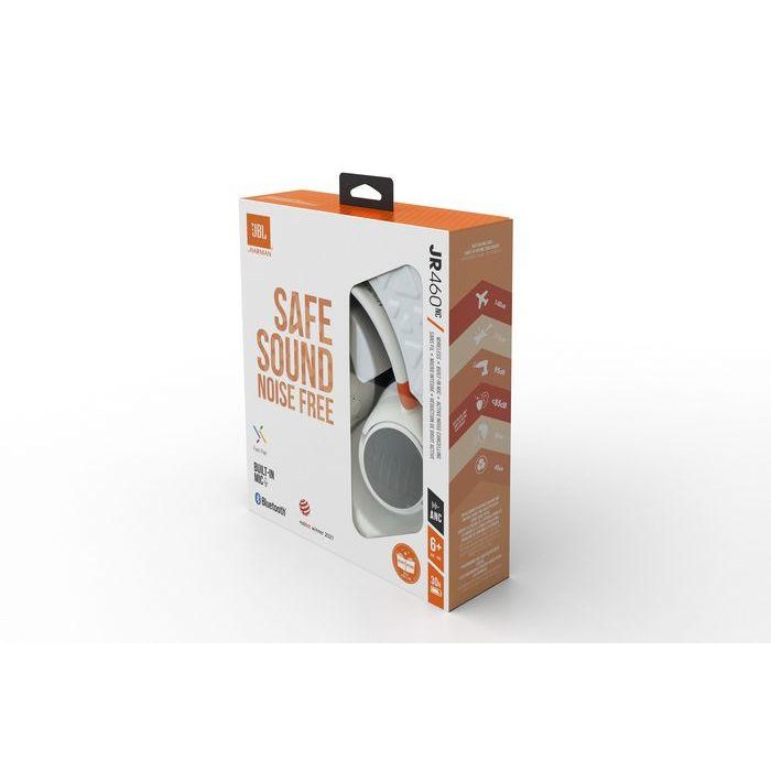 JBL JR460NC, Kids wireless over-ear Noise Cancelling headphones, reduced volume for safe listening, White 7 JBL JR460NC, Kids wireless over-ear Noise Cancelling headphones, reduced volume for safe listening, White 7