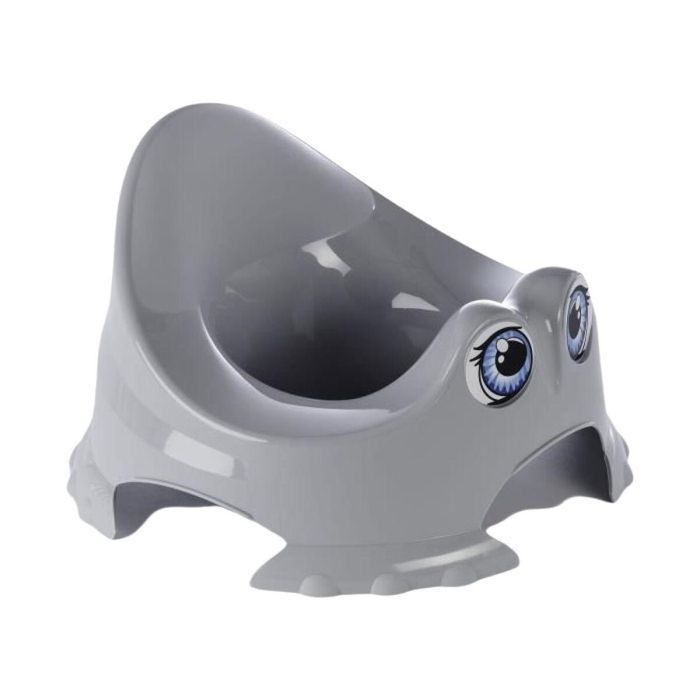 Thermobaby Orinal Pot Rigolo Encanto Gris para Entrenamiento Infantil - Diseño Divertido, Cómodo y Estable que se Integra Fácilmente