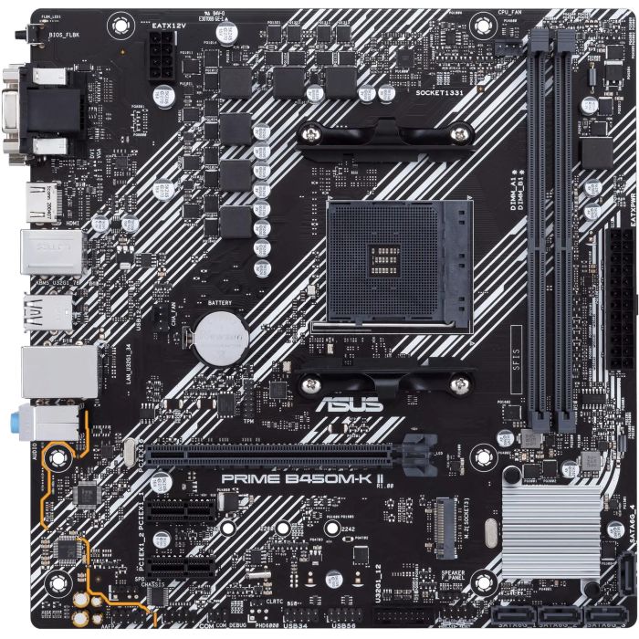 Asus Placa Base Prime B450M-K II AUC4718017932387 AMD B450 Micro ATX DDR4 hasta 64 GB 1 Asus Placa Base Prime B450M-K II AUC4718017932387 AMD B450 Micro ATX DDR4 hasta 64 GB 1