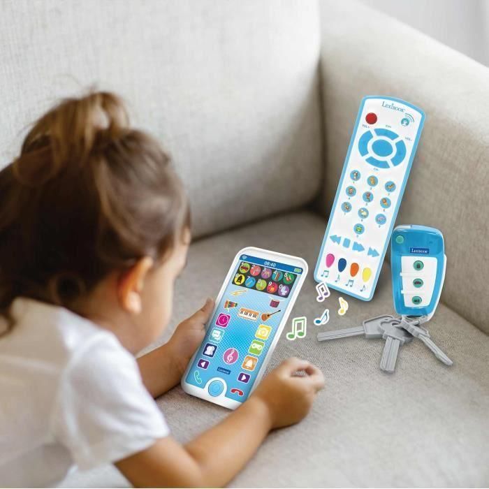 Lexibook Llavero Juguete Educativo Teléfono Control Remoto: Sonidos, Melodías, Animales, Números, Colores y Formas para Niños 3